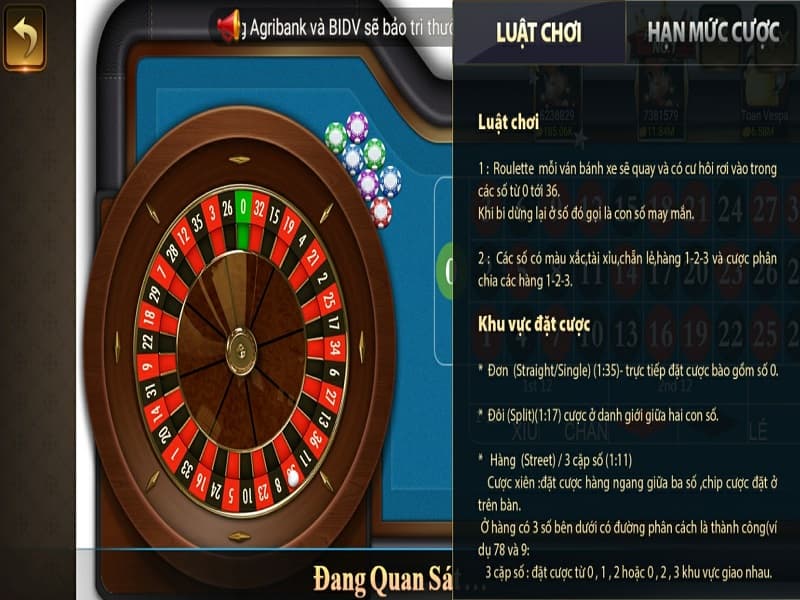 Game bài Roulette tại cf686.club